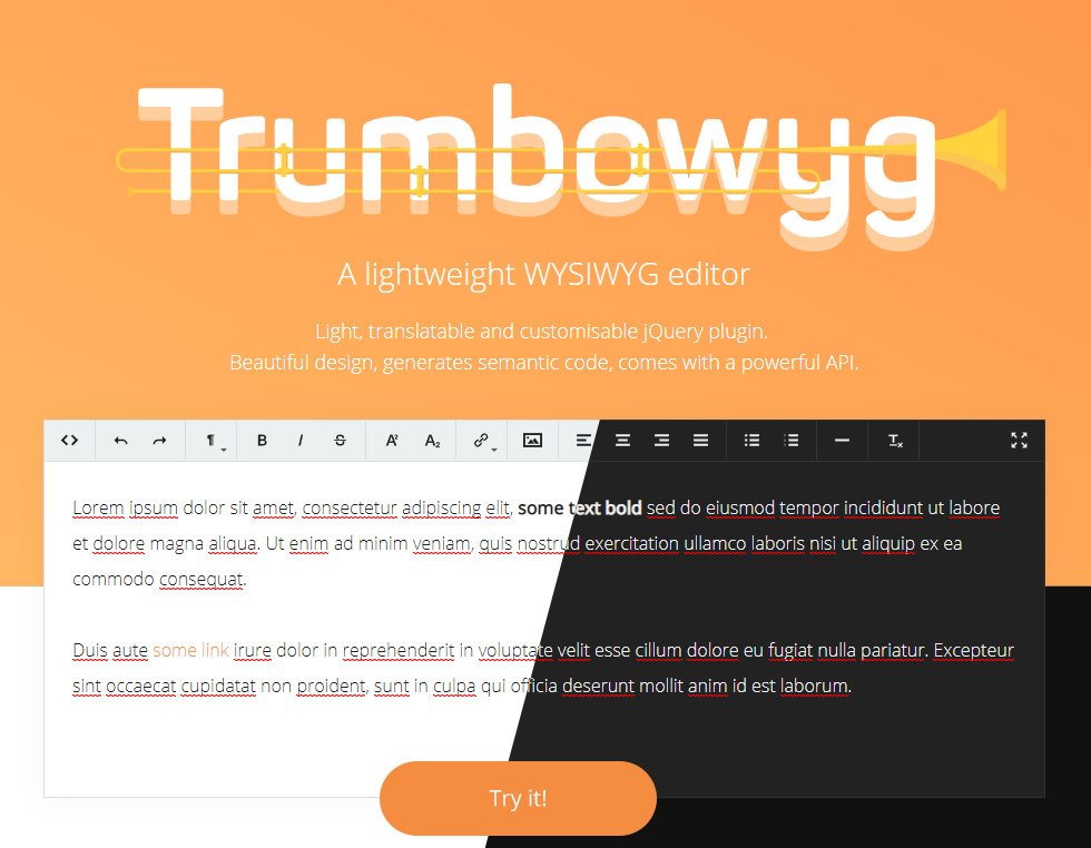 AlexandreDemode's tweet image. I've just published Trumbowyg v2.15.0
Check out the changelog: github.com/Alex-D/Trumbow…
