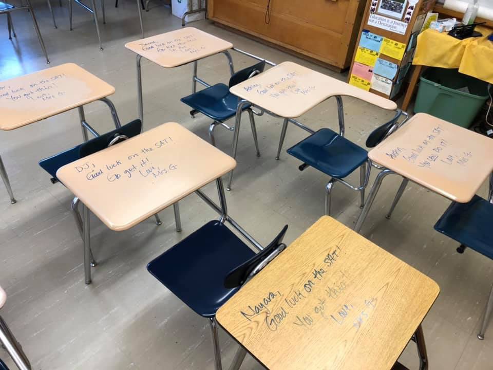 PrincipalNavia's tweet photo. Good luck on your SAT tests Wednesday, you got this Rams! https://t.co/tNaOzsIzKn