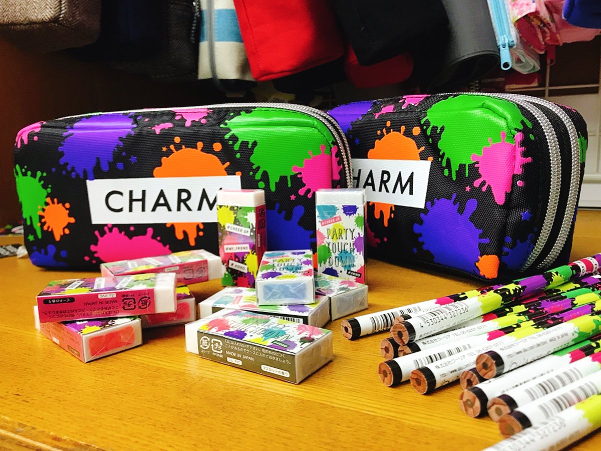 金ペン堂 裾野市の文房具店です Ar Twitter スプラトゥーンっぽい柄の文具が好きです 消しゴムなんて中身がハイチュウっぽくなってますよ スプラトゥーンぽくてハイチュウっぽい よくばりか かわいい 来てね クーリア ペンケース 鉛筆 消しゴム