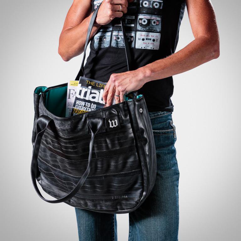 Get them before they're gone (AGAIN)! Custom totes and backpacks are back in stock! Made from recycled bike tubes &amp; handcrafted in the USA: bit.ly/2rkoEPa