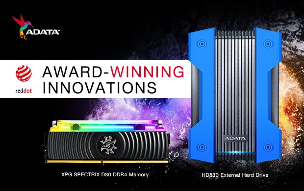 ADATATechnology's tweet photo. #ADATA #HD830 External HDD and #XPG SPECTRIC #D80 Memory Module Win Prestigious 🏆Red Dot Design Award🏆
📣Learn more with design excellence products
HD830 HDD - https://t.co/AF2qDalRKt
SPECTRIC D80 - https://t.co/HiGt7alxfz
#DesignExcellence #RedDot #Amazing https://t.co/GcmCIim43O