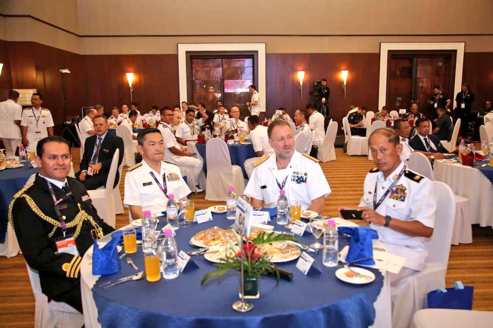 tldm_rasmi's tweet image. "It goes without saying that the Navy is capable, and is doing its part in the national development, in multiple areas of human capital, defence industry, marine resource protection and national security."
 Admiral Datuk @reza_azeranil63 at the #CNRT.
#LIMA19
#LebihHebat