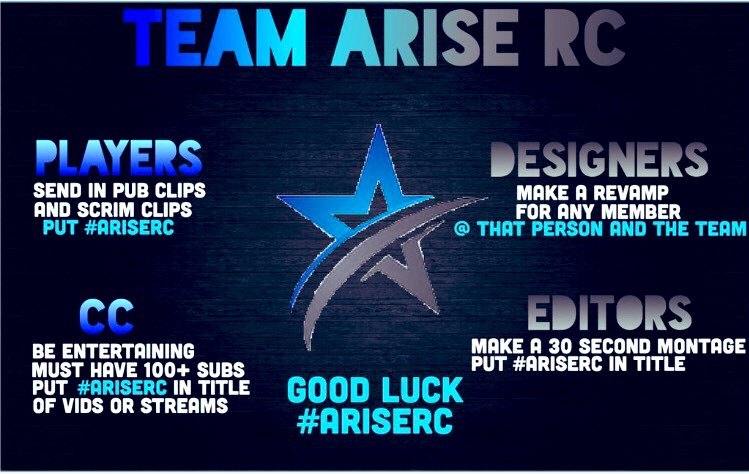 MeeAdriian's tweet photo. The Official #AriseRC Has started ! All Grinders have till April 15th. https://t.co/Qj7hjq4Ea8