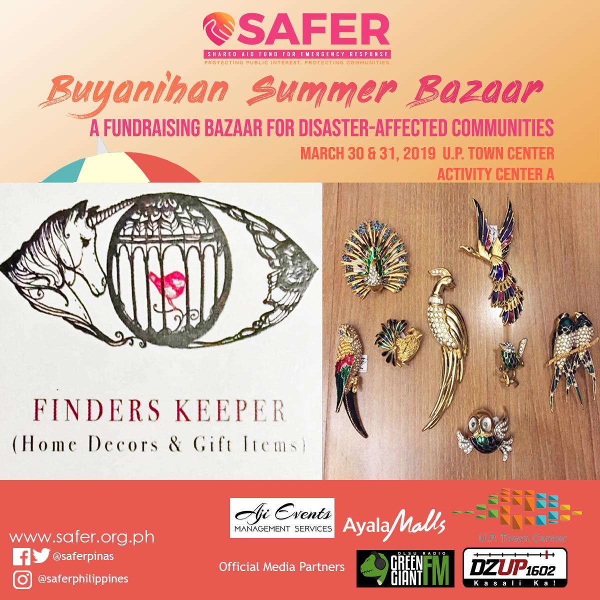 saferpinas's tweet image. Finders Keepers is your trusted source of European vintage and antique jewelry, accessories and collectibles.

Interested  merchants can sign up at: bit.ly/2WPPga6
Official Media Partners: @GreenGiantFM and @dzup1602

#BuildaSAFERPh #bazaarph #foundationph #fundraisingph