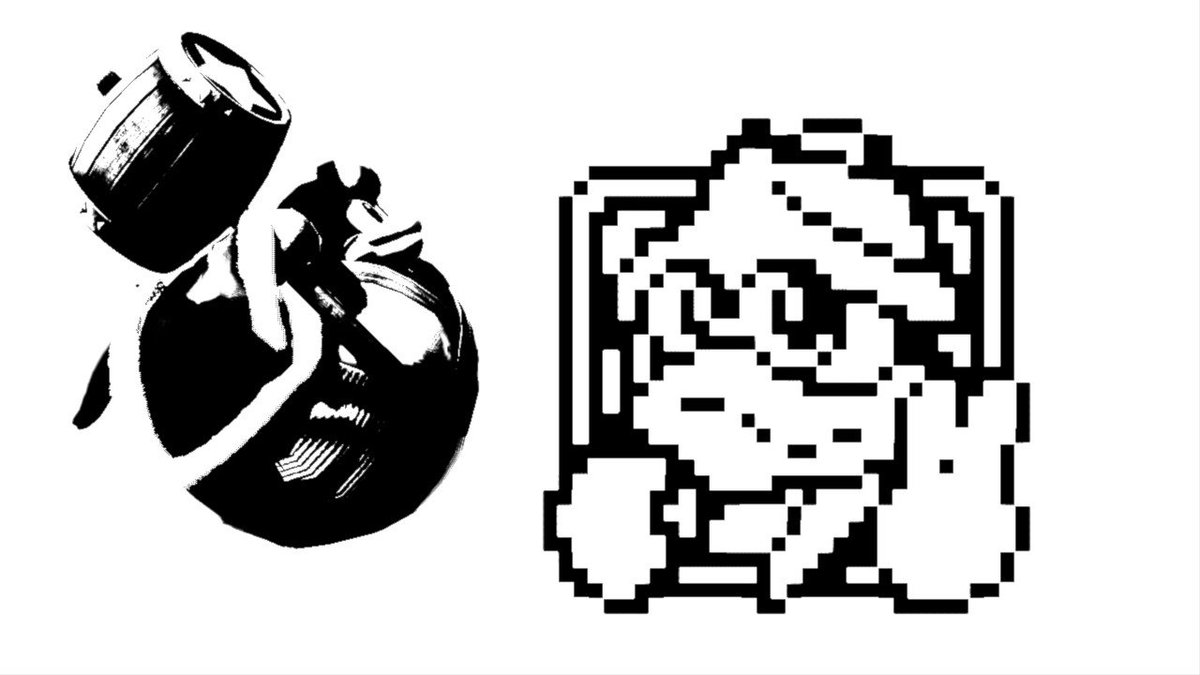 白黒シリーズその44・デデデ #スマブラ画 #スマブラSP #SmashBrosSP #NintendoSwitch