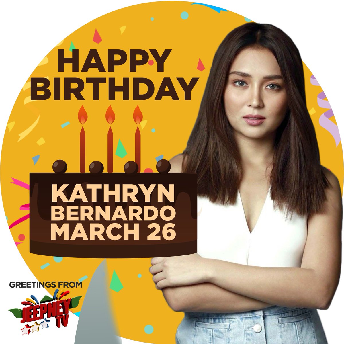 Maligayang Kaarawan sa ating Teen Queen, Kathryn Bernardo (<a href="/bernardokath/">KATH 🐘</a>)! ❤️

Abangan ang pagganap ni #KathrynBernardo as Malia sa La Luna Sangre tuwing Sabado ng 5PM! Dito lang sa #JeepneyTV!