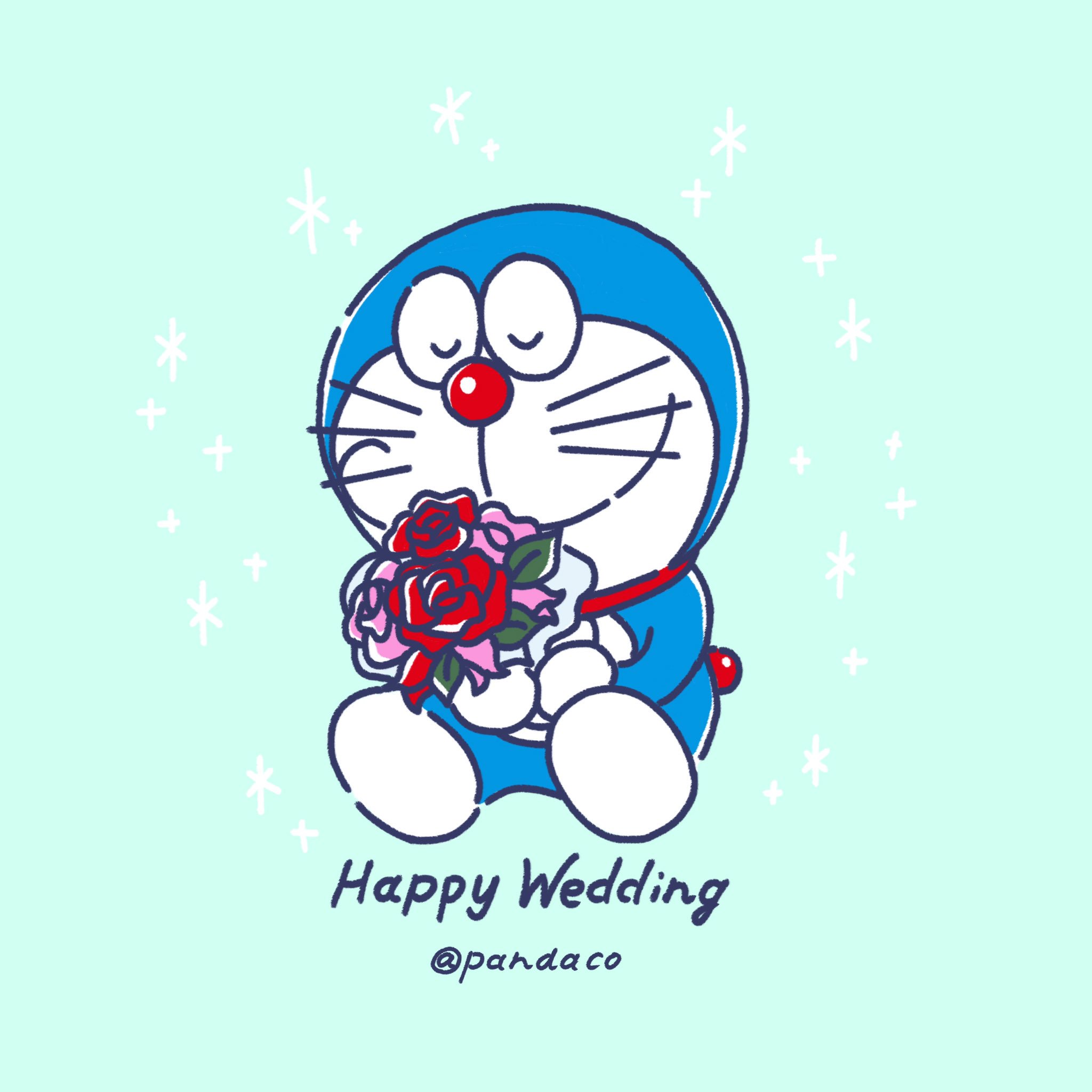 Dupree Megumi 先週土曜日は友達の結婚式へ ウェルカムボードからファーストバイト お色直しから余興 帰り際まで ドラえもんマジックかかってて終始ずっと笑ってたわ みんなにも会えて良かった 結婚おめでとう 末永くお幸せに T Co