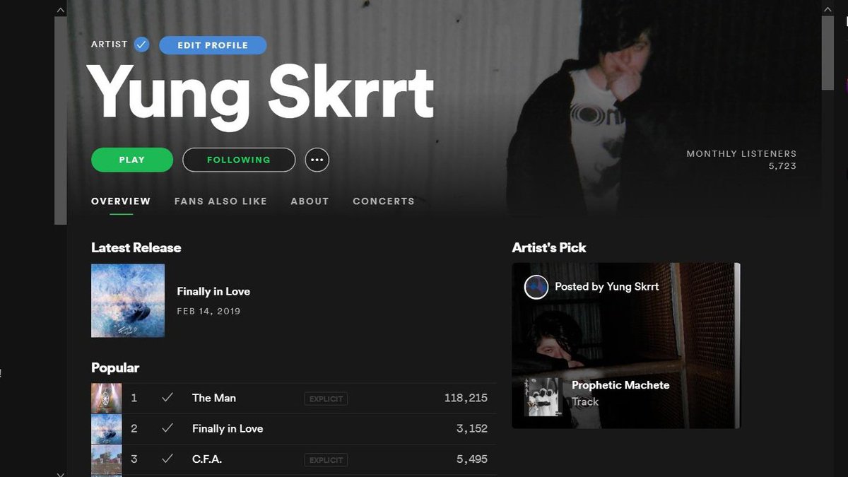 yungskrrt's tweet image. look how sick the Yung Skrrt @Spotify page is with the @revolvingstyle pics 🛸⛓️👁️‍🗨️ #AlgorithmBoost
go follow 1 time: open.spotify.com/artist/1OrSb6v…