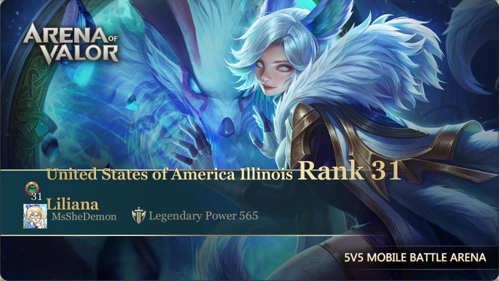 CrimsonDeVyl's tweet photo. 😭 I wasn’t expecting this, but hooray! 🥰💙
____________________
#Liliana #Arenaofvalor #LegendaryPower @ArenaofValor https://t.co/Grgu133Ua7