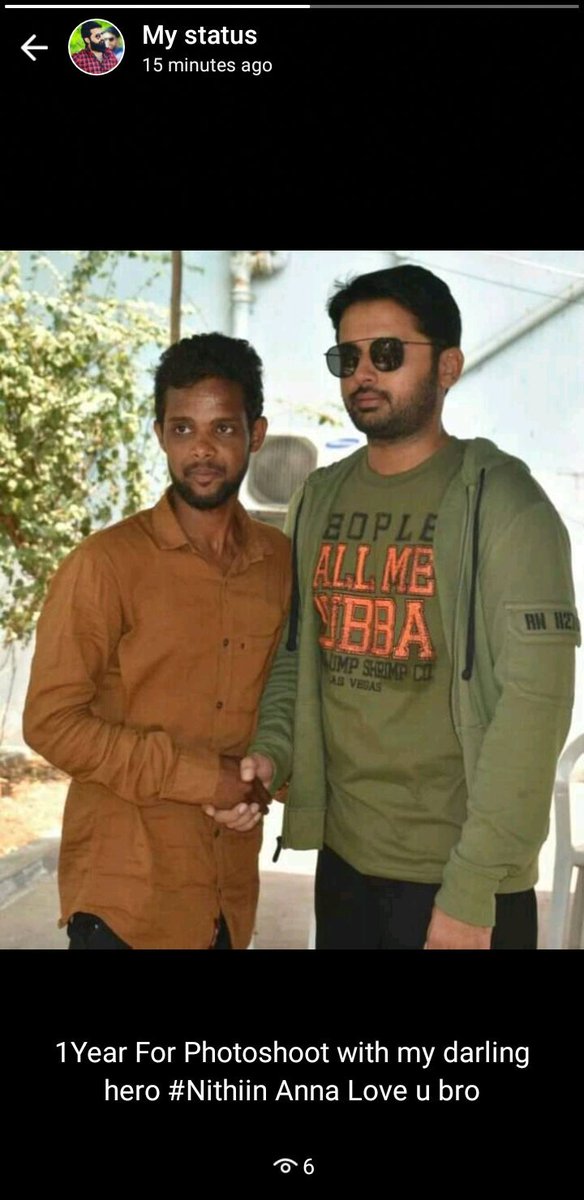Areef_Chotu's tweet photo. @actor_nithiin #1Yearforphotoshoot   
With my darling hero #Nithiin tq anna
Love u💕💕💕 https://t.co/CItdqZVHyJ