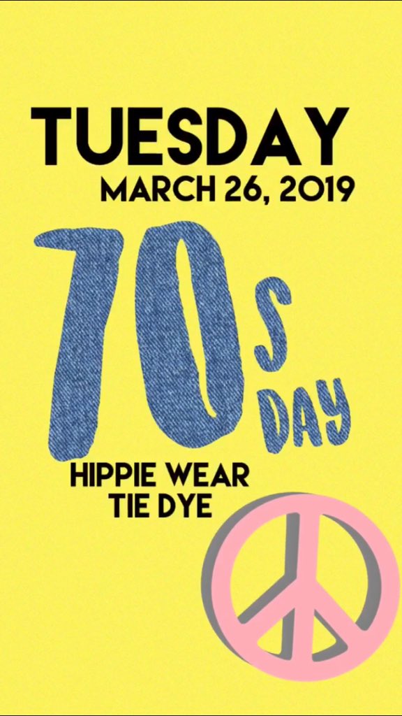silveradoHS2020's tweet photo. 70’s DAY TOMORROW 💜💙 https://t.co/5LWL1PQYqm