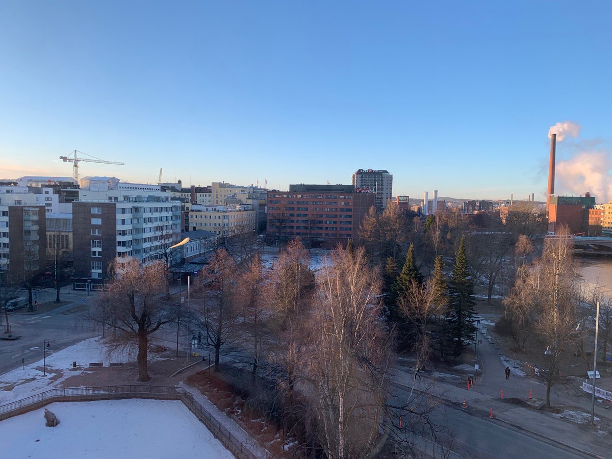 Beautiful cold morning in #Tampere. Delighted to be presenting the Baltic Sea Region’s #SmartSpecialisation innovation ecosystem ambitions at #BSRStarsS3 final conference on Bio and Circular Economy ⁦<a href="/BalticInstitute/">The Baltic Institute of Finland</a>⁩
