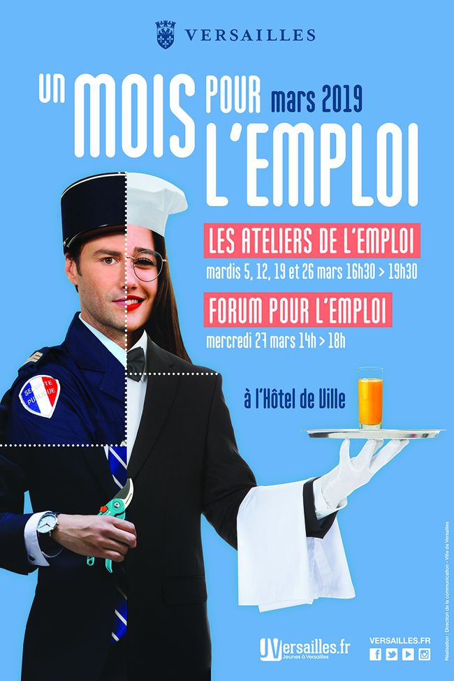 [#EMPLOI] Vous cherchez un job ou un stage en IT, relation client, commerce et comptabilité ? RDV au Forum pour l'emploi de la ville de <a href="/Versailles/">Versailles</a> (stand n°25) mercredi 27 mars après-midi ! 
👉 Plus d'infos sur nos offres ici : bit.ly/2oBrFJM
<a href="/JVersailles_fr/">Jeunes à Versailles</a> #stage #CDI
