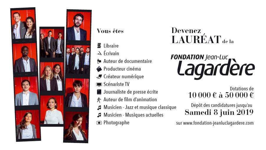 // JEUNES TALENTS #FondationJeanLucLagardère //
L’appel à candidatures pour les bourses 2019 de la Fondation est ouvert. J'ai eu l'honneur en 2016 d'être lauréat de cette bourse alors je vous souhaite d'en être aussi !
ℹ fondation-jeanluclagardere.com
#appelàcandidatures #bourse