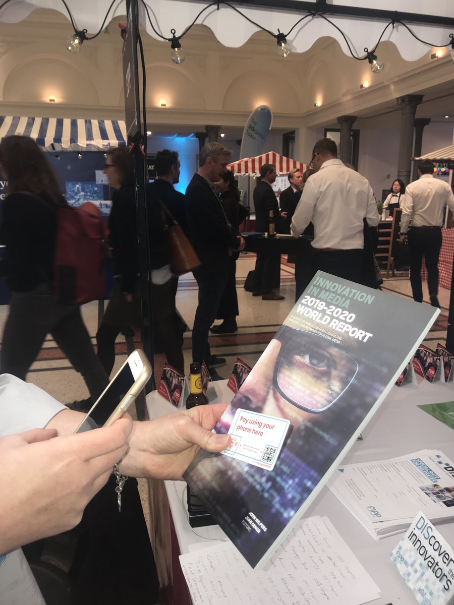 thyngs's tweet photo. #Thyngs technology was making payments super easy at the Digital Innovatorsβ Summit for the launch of the 10th #Innovation Report. A conference of 600 senior executives from over 35 countries in #media related industries. "People are impressed, itβs like magic." Thanks @FIPPWorld https://t.co/2y4pOE0r87