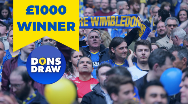 AFCWimbledon's tweet photo. DONS DRAW | Feeling lucky? March’s £1,000, £500 and £250 winners revealed 💷 ▶️ https://t.co/NE2LeRde85 #donsdraw #AFCW https://t.co/0qnucddN51