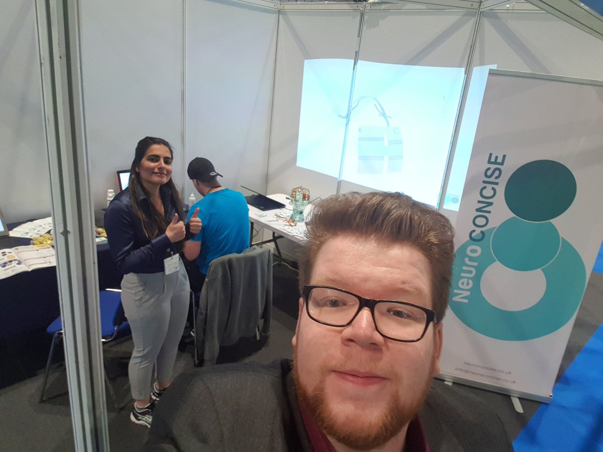 All setup to go for #Neuro19,  come down and chat to us at stand 236! Right by the door! #wearable #health #innovation #startup