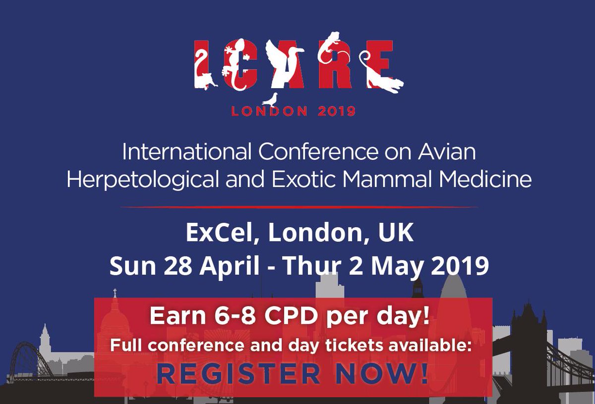 Have you registered for ICARE 2019 yet? Here is why you should join 700+ #vet colleagues from around the world at this exciting international conference for #exotic, #wildlife and #zoo species - and make the most of #London while you are here! - mailchi.mp/3fec2b057fc5/s…