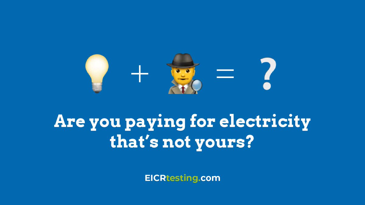 If you’re overpaying on your electrics, there is a chance you might be paying for someone else’s too! One EICR test carried out by a tenant revealed he was also paying for his landlord’s huge lighting bill without knowing. Read more here: bit.ly/2W9iek7