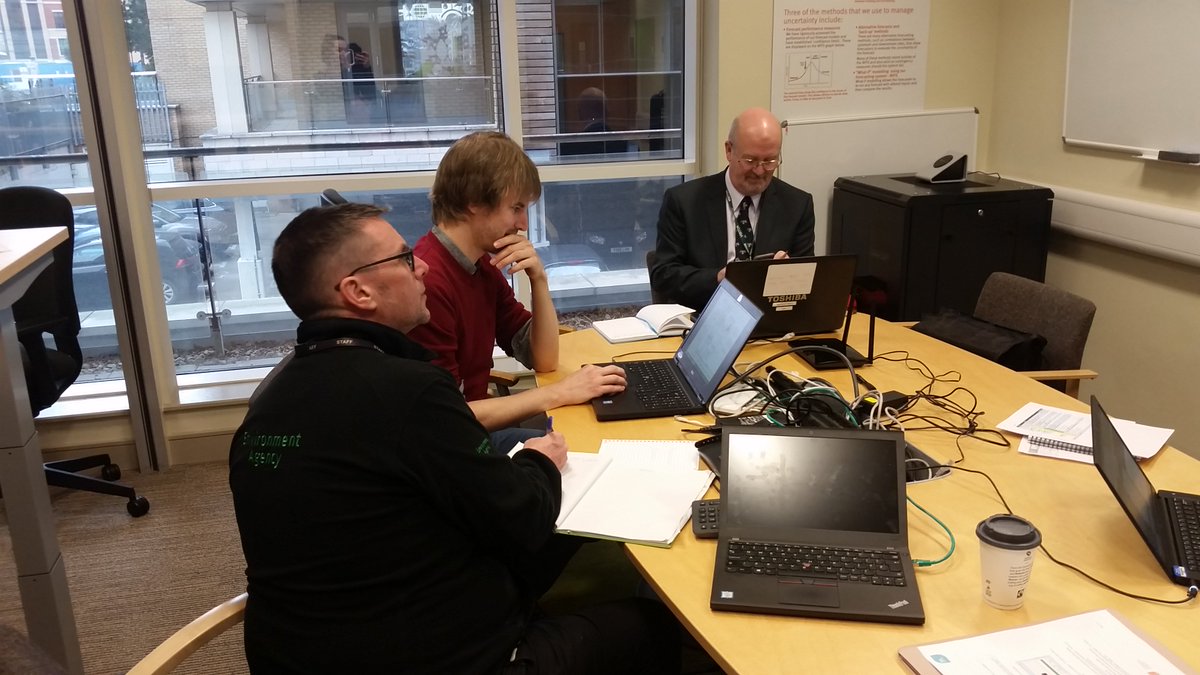 JBAConsulting's tweet photo. The @EnvAgency flood exercise Bernicia is now underway starting with a forecast discussion, this is the first of many working with the JBA 4 Resilience consortium @T4RUK, @CrownMediaLLP, @NSCnews &amp; @Waves_Training on #IncidentManagement https://t.co/CVA7LQWiLO
