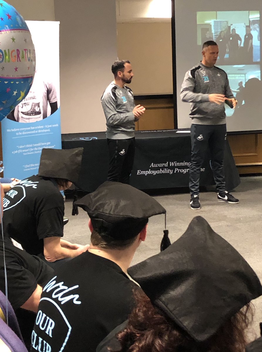 A huge thank you to Swansea legends <a href="/LeeTrundle10/">Lee Trundle</a> and <a href="/Britts_7/">Britt Scholman</a> for joining us at our Graduation last Friday! I know it made the day even more special for the candidates.