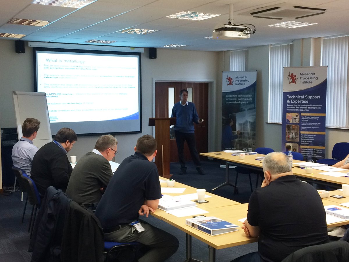 The latest #Metallurgy Training Course has started this morning at the Materials Processing Institute <a href="/MPI_UK/">Materials Processing Institute</a> Great to welcome the delegates to this popular <a href="/iom3/">The Institute of Materials, Minerals & Mining</a> PD Approved course #steel #Training Future Courses here - mpiuk.com/training-home.…