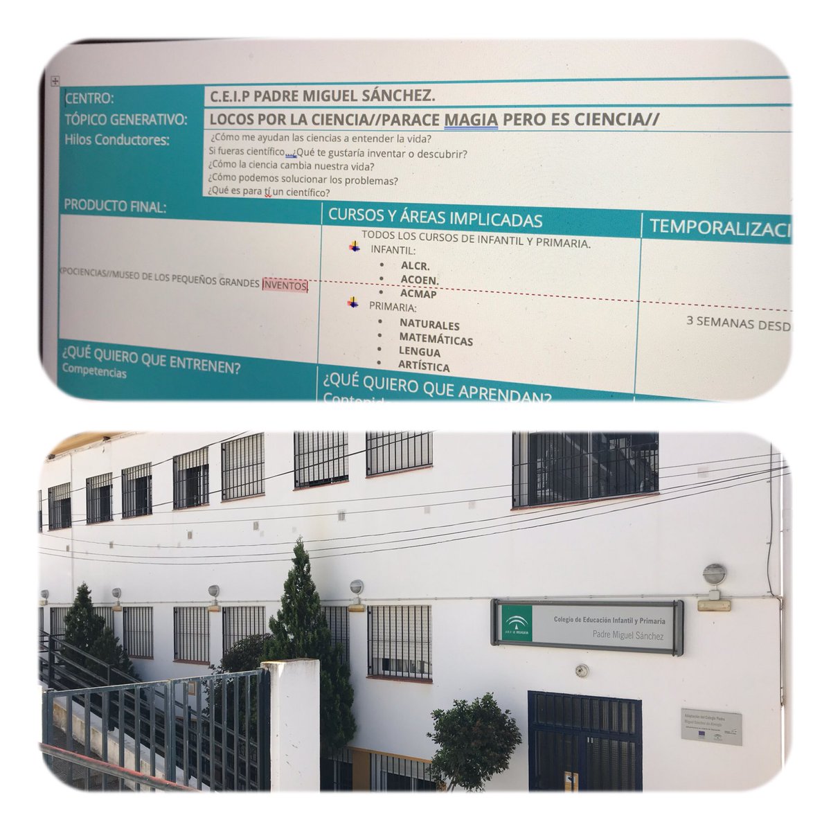 jaceprian's tweet photo. Continuamos acompañando centros del @cepmalaga ayer #ceippabloneruda mañana de trabajo con el #equipoINNOVA para impulsar su #ABP vertical basado en la ciencia @trilemaedu https://t.co/rNKVnniztT