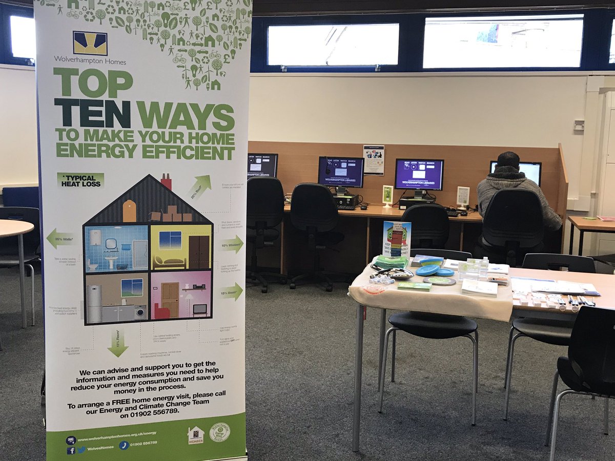 WH_EnergyWise's tweet photo. Drop into @WolvesLibraries #WhitmoreReans today 26.03.19 10.00 am - 1.00 pm. Our Energy Advisor is at hand to give you advice on how not to waste energy at home so you can stay warm and reduce your energy bills #SaveMoney #SaveEnergy Claim your freebies to get you started 🔋 🚿 https://t.co/zkXJVlLALm