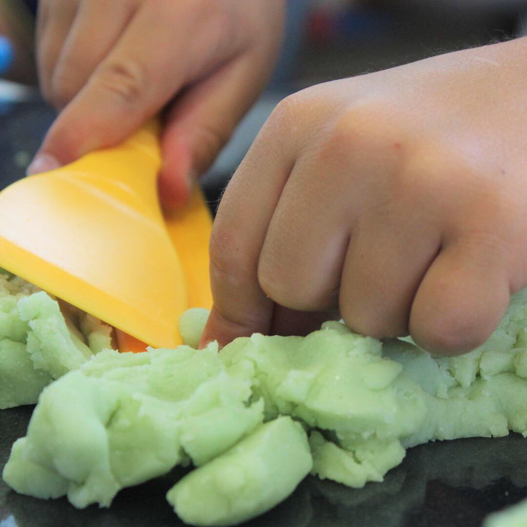 Busy hands inquiring in the ELC today! #playbasedlearning #reggioinspired