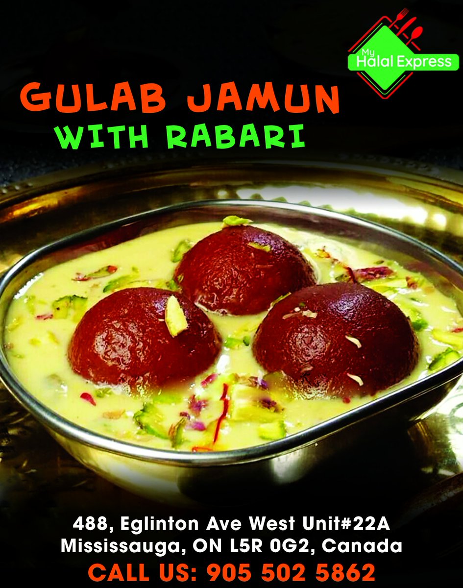 myhalalexpress's tweet photo. Food Fact:- Gulab jamun is a milk-solid-based sweet from the Indian subcontinent, popular in India, Nepal, Pakistan, and Bangladesh, as well as Myanmar.
#indianfood #halalfood #canada #dessert #Mississauga

https://t.co/8xD3lSV5Vu https://t.co/dBmZ8UT007