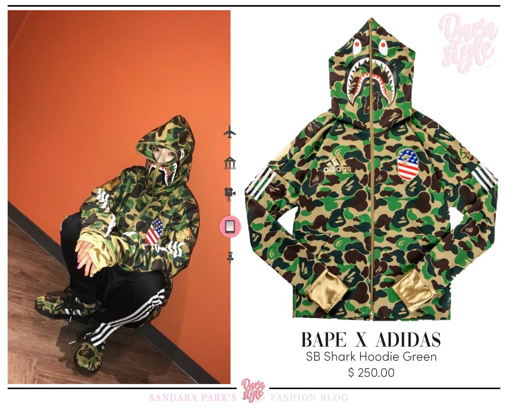 adidas bape shark jacket