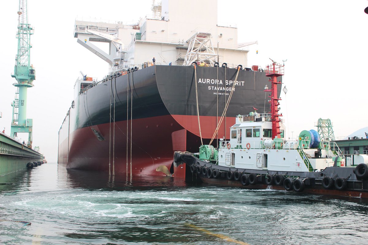 VesselFinder's tweet photo. Spotted: Teekay’ first E-Shuttle, Aurora Spirit, launched at Samsung Shipyard
https://t.co/6P5UECThMx #Teekay #EShuttle #Samsung #AuroraSpirit #LNG https://t.co/xCaxHrz6qa