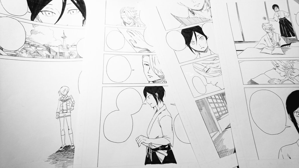 ペン入れとゴムかけ終わりました!!!!
よく頑張りました!!!!!
まあ追加であと1ページ描かなきゃいけないんだけどな!!! 