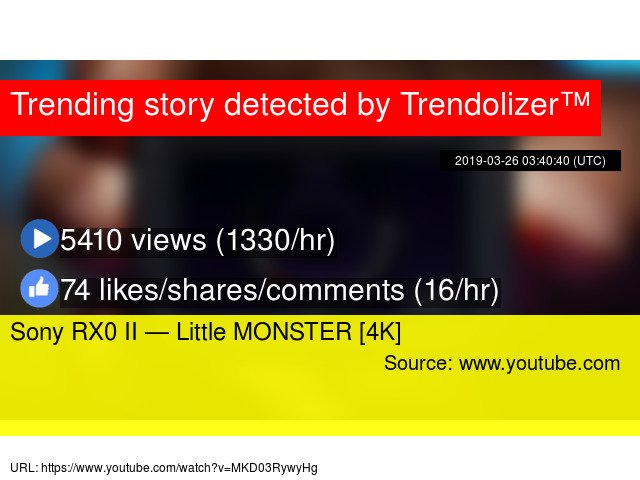 GoProLizer's tweet image. #Sony RX0 II — Little MONSTER [4K] #http://www.twitter.com/ayfondo #imagestabilization gopro.trendolizer.com/2019/03/sony-r…