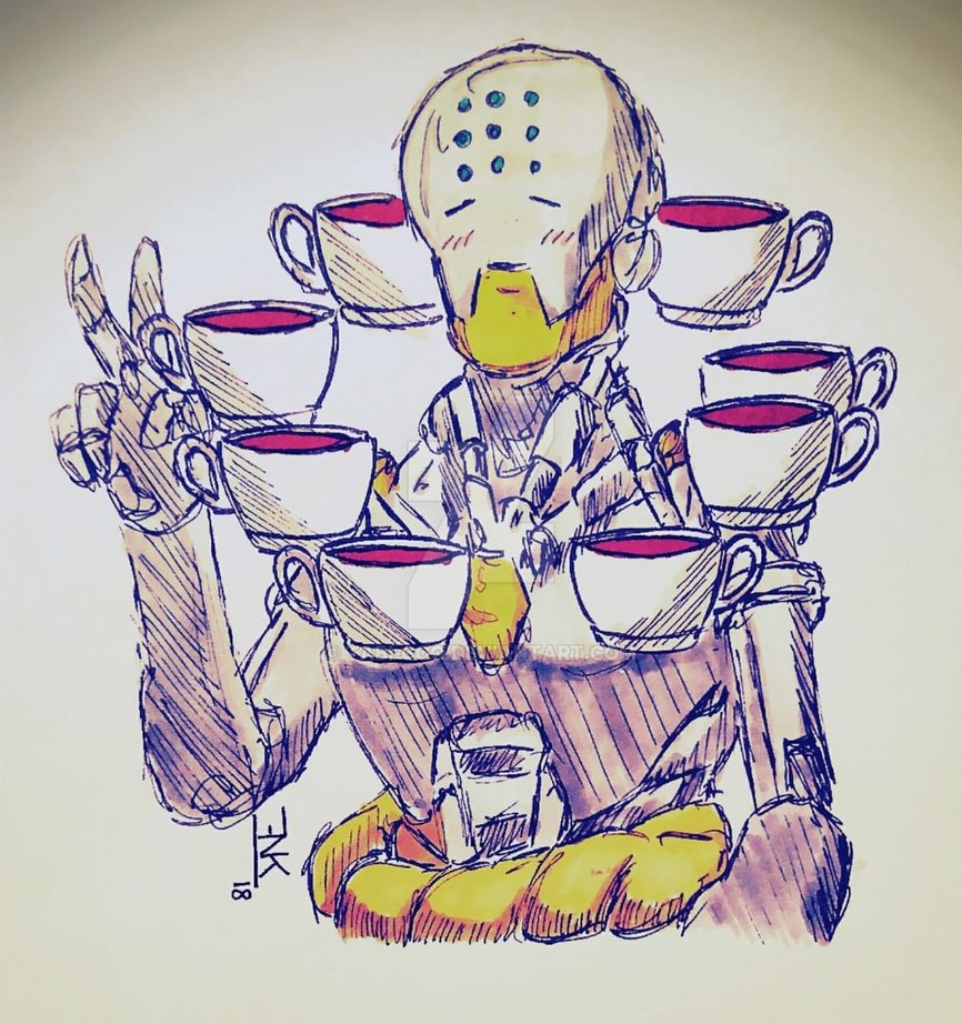 ¡Buenos días dragones! ¿Cuántos cafés necesitáis hoy para comenzar la mañana con la energía suficiente? Zenyatta os trae los mejores y tantos como queráis. ☕
Artista: deviantart.com/tabi-coo/art/O…