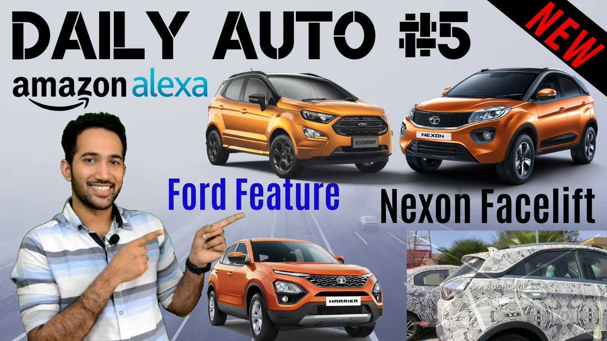 technews_hsi's tweet image. Daily Auto #5 - Tata Nexon Facelift, Tata Price Hike, Hyundai Grand i10, New Ford Feature
Hindi Video--youtu.be/hMl4gpnIL1g
#TataNexon #UpcomingCars  #NexonFacelift
Amazon Link- amzn.to/2yYHkLK
Link to get discounts on all Amazon products
@TataMotors @TataCompanies