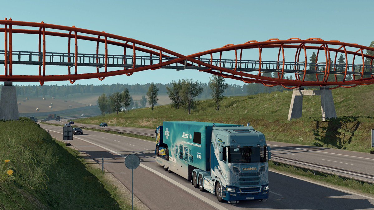 SlawDK's tweet photo. Whit no exception delivery was smooth and clean #EuroTruckSimulator2 #OneTru @SCSsoftware @FIA_ETRC https://t.co/jSvR64kwLL
