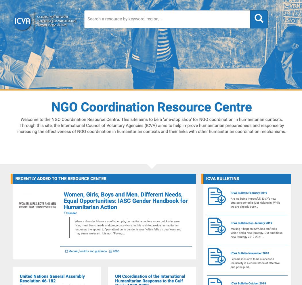 Today is our #ICVAConference2019. It is also the day for our NGO coordination online resource centre to unveil its new look! Easy access to guidance documents and upcoming events here: buff.ly/2UO4hb7