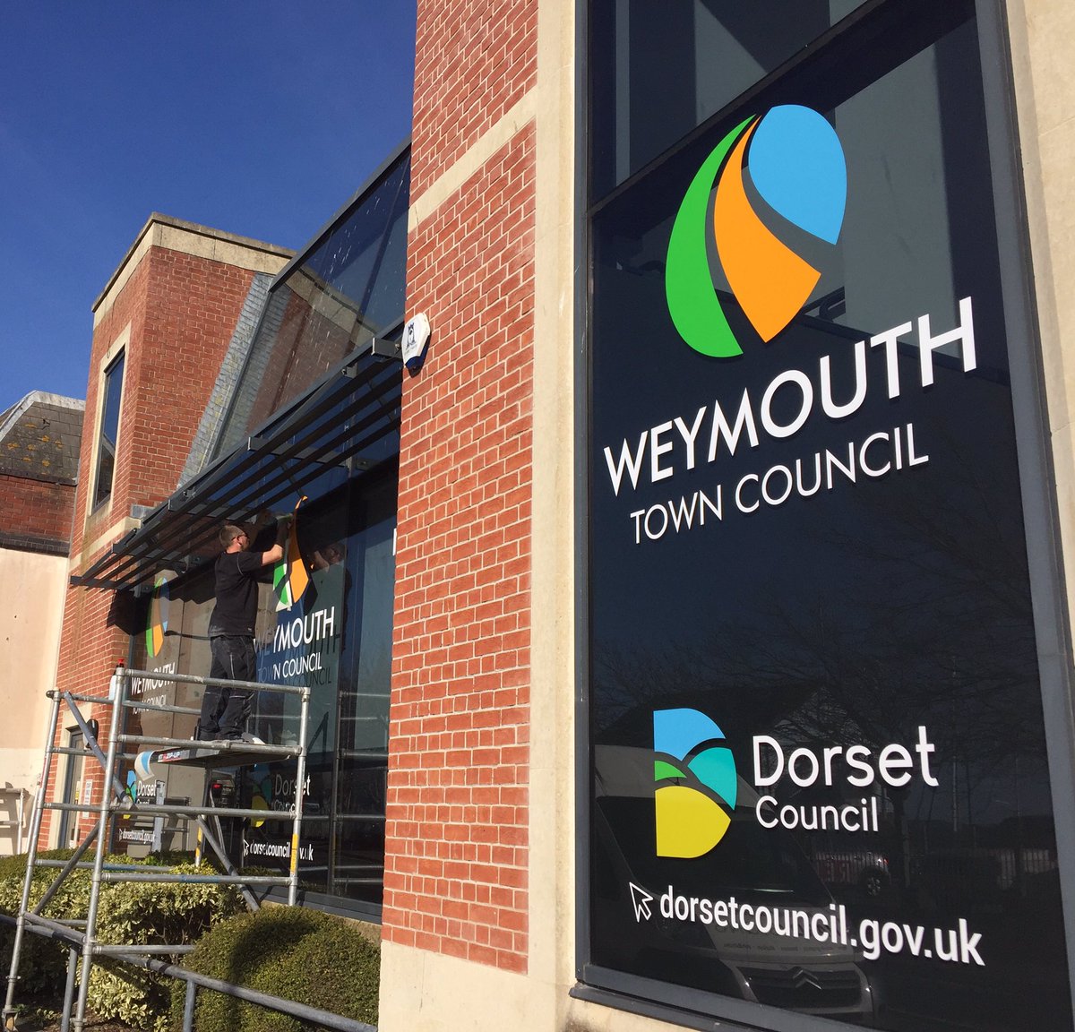 WeymouthWTC's tweet photo. New building graphics! Only 6 days to go!! https://t.co/YWRm6fZNGt
