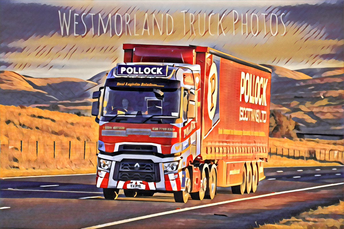 Arty take on the New <a href="/PollockScotrans/">PollockScotransLtd</a> Renault Big T.  <a href="/RenaultTrucksUK/">Renault Trucks UK</a> <a href="/RenaultTrucksS/">RT Scotland</a>  @CalumRenault #renaulttrucks