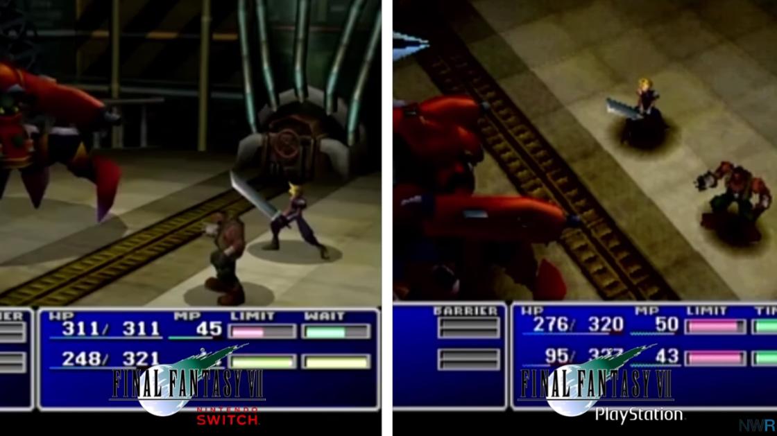 Gonintendotweet Final Fantasy Vii Another Round Of Footage Plus A Switch Vs Ps1 Comparison T Co K4fdvi38oj
