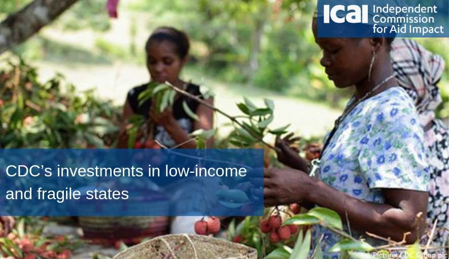 icai_uk's tweet photo. New #UKaid review finds @CDCgroup – the UK’s multi-billion pound #DevelopmentFinance institution – has not done enough to maximise the impact of its investments in low-income and fragile states &amp; awards an amber-red score

Read the review here: https://t.co/NypzlkTU77 https://t.co/TY6yFayAKR