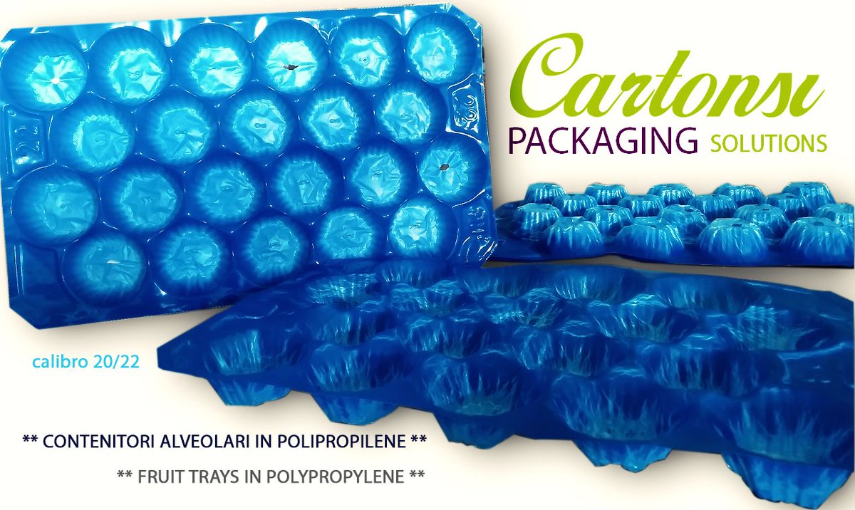 CartonsiS's tweet image. ***PROMOTION***
Starting from 01.04.2019 here is the big #springpromo:
Fruit Trays in polypropylene - Calibre 20/22 - Regular format - Colour: BLUE
Suitable for: tomatoes, peaches and apples
50€ per box with 1000 pieces
PROMOcode *alv2019*, online form:
cartonsi.com/en/alveolar-co…