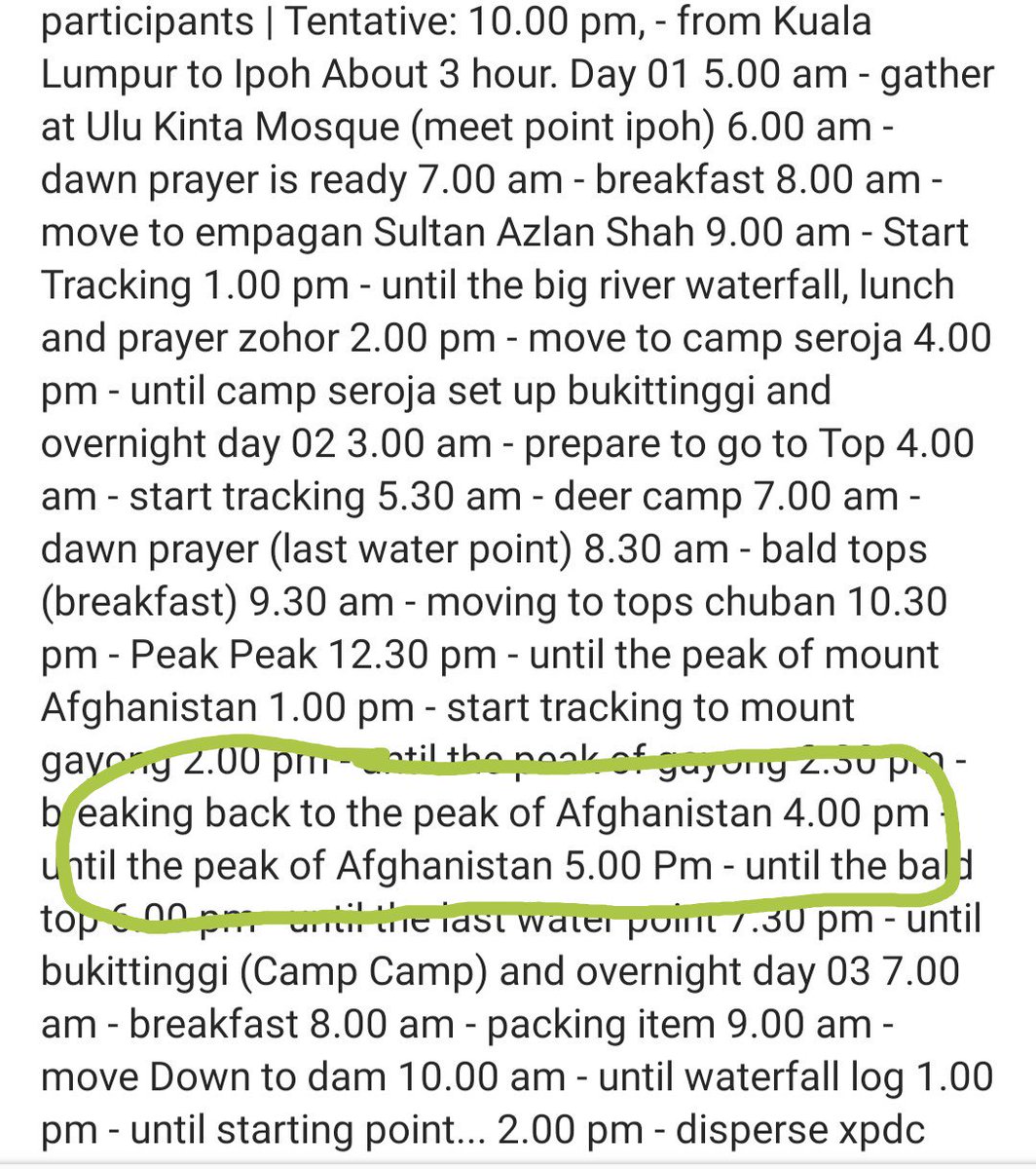 zulfadlihassan's tweet photo. Was scrolling ig. Dan tertekan translate to English..
Tiba tiba sampai peak of Afghanistan..
Otw turun kena lalu Bald Top..
😂😂😂😂
#korga https://t.co/STlmxf0qXb