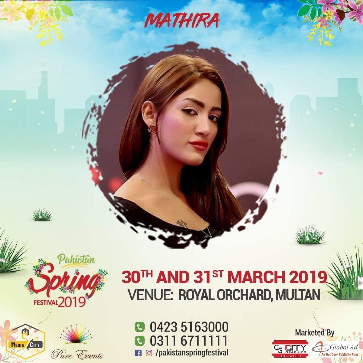 pakspringfest's tweet photo. MULTAN! Are you ready for the best weekend of your lives? #Mathira will be hosting the #Pakistan #Spring #Festival!

Join us on the 30th &amp; 31st March 2019 at Royal Orchard, #Multan for a weekend filled with #Fun #Music &amp; #Food

Tickets:
https://t.co/aDzaYMGVBN https://t.co/L2IOgpFzmY