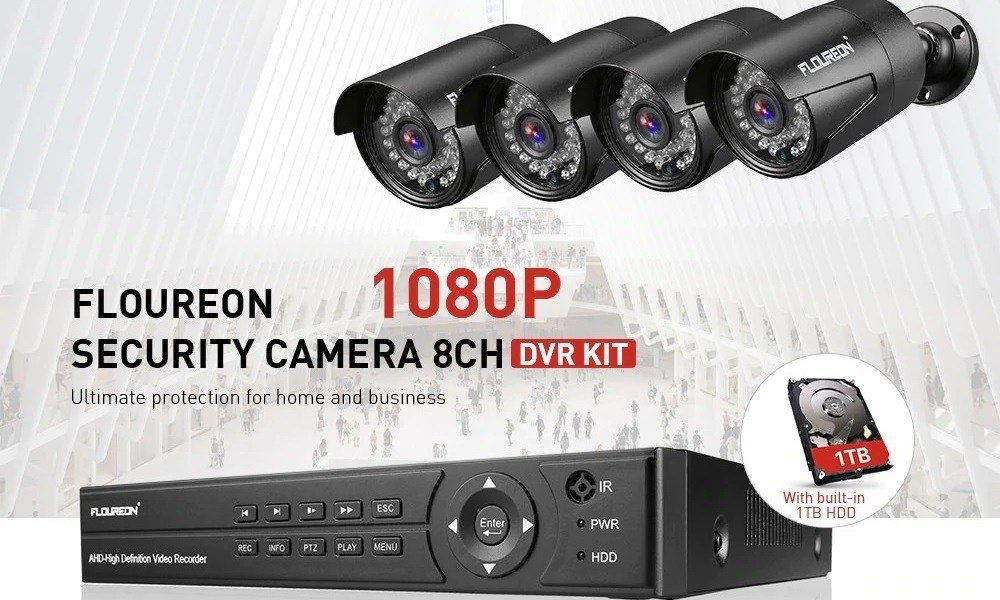 gizchinagr's tweet image. #Floureon DVR 4 Cameras Security Kit: δυνατή πρόταση με 1TB σκληρό, στα 85€!!! [Deal Alert!] #gearbest gr.gizchina.com/2019/03/26/flo…