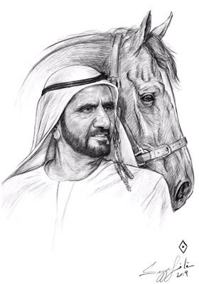 رسومات الشيخ محمد بن زايد رسم