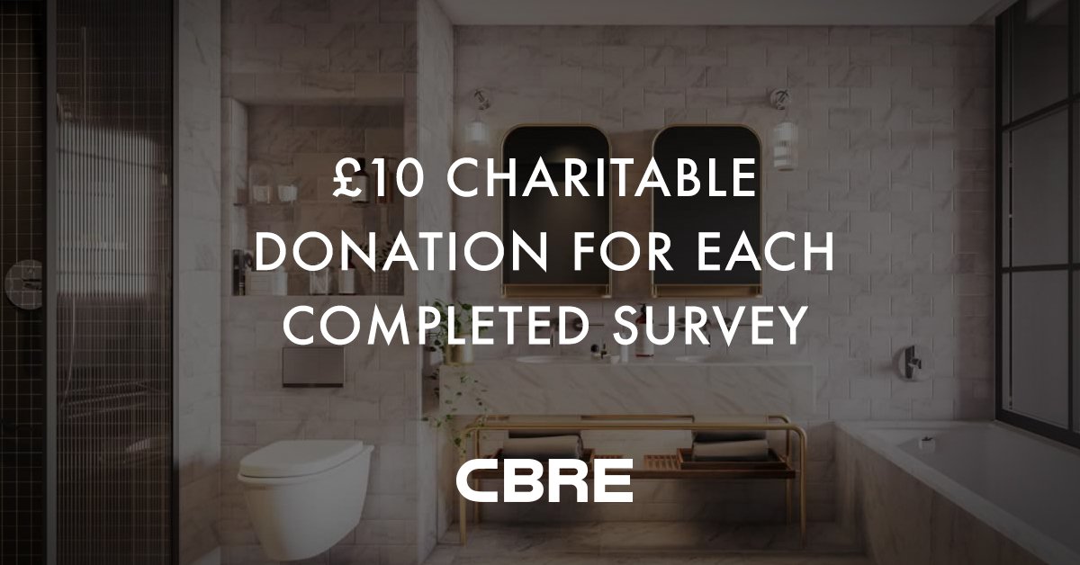 CBRE_RESI_UK's tweet photo. Have you completed our #DesignSurvey? CBRE Residential pledge to donate £10 per completed survey to the @CBRE_UK charity partner, @actnforchildren https://t.co/7uV1MDSZEZ https://t.co/JjbhBGXqoI