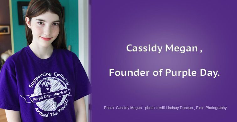 EpilepsyInst's tweet photo. Why are we going a bit purple-crazy today? It's all about supporting epilepsy globally and raising awareness of this invisible illness. Cassidy Megan created the idea of Purple Day in 2008, motivated by her own struggles with epilepsy. More -  https://t.co/ovGT66ztJ3 #purpleday https://t.co/Q3QksuTB4n