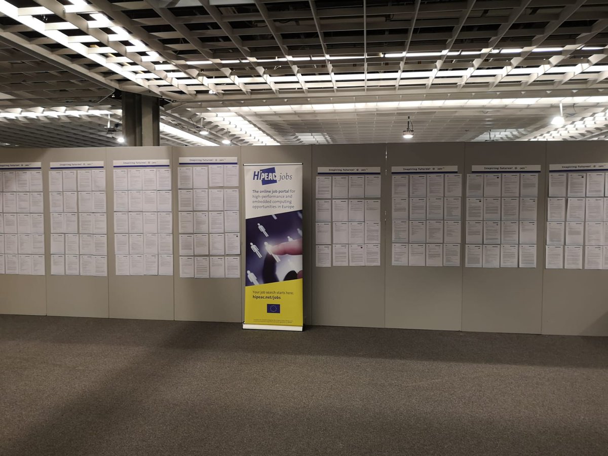 hipeac's tweet photo. Are you at @DateConference? Don't miss @hipeacjobs #InspiringFutures workshop tomorrow - a perfect match of careers/candidates - and our #jobs wall of opportunities
๐https://t.co/Fm2mL2Ldse
Meanwhile at booth EP1: a full line-up of projects presenting @EU_H2020 research results https://t.co/jexUkaJrqg